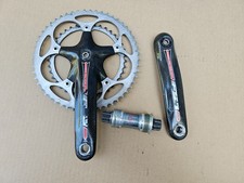 Guarnitura doppia carbonio FSA Pro Team Issue 172,5 mm 53/39 staffa inferiore platino