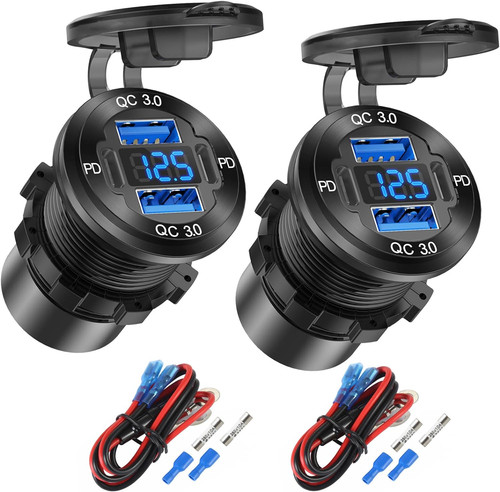 Pack porte presa usb 12v - 2,
