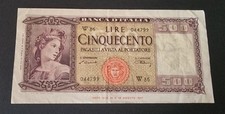 CINQUECENTO 500 LIRE ORNATA DI