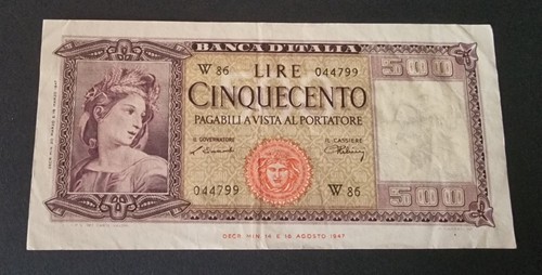 Cinquecento 500 lire ornata - lire,