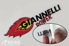 1 Adesivo Giannelli Power fifty ciclone piaggio muffler tuboni minarelli mopar
