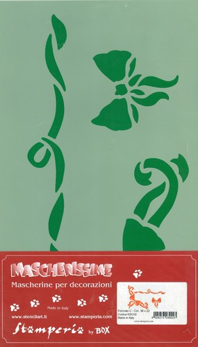 Stencil ghirlanda fiocchi - stencil,