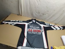 Maglia Moto Cross ENDURO FM RACING GRIGIO BIANCO NERO TAGLIA L  VINTAGE STORICO 