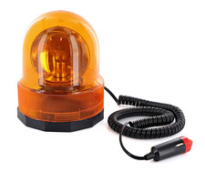 Lampeggiatore Lampada Segnalatore Rotante Luce Arancio Magnetica 12V  2 Metri