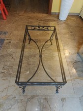 tavolino salotto vetro E Ferro