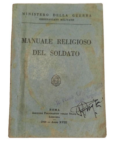 Manuale religioso del soldato - manuale,