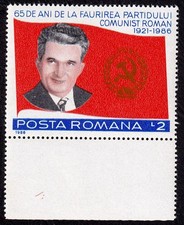 F) Romania 1986 Ceausescu