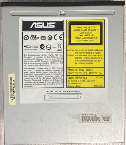 Masterizzatore interno dvd - interno, dvd/cd