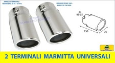 COMPATIBILI con GOLF VI 6 COPPIA  2 Terminali di scarico INOX auto  marmitta