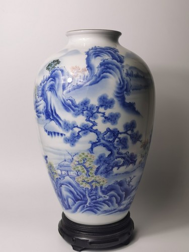 Vaso grande rosa famiglia - , blu
