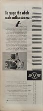 HASSELBLAD 1000F CAMERA Pubblicità MACCHINA FOTOGRAFICA 1 pagina 1958