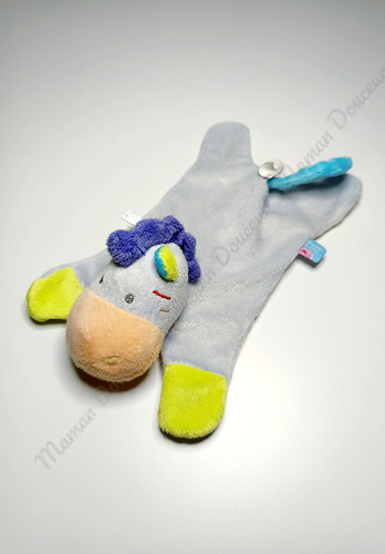 Doudou plat âne cheval - doudou,