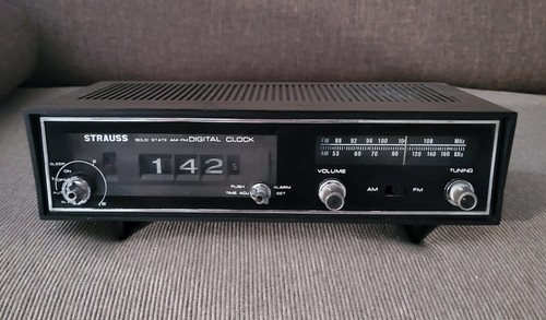Radio sveglia vintage straus - radio,