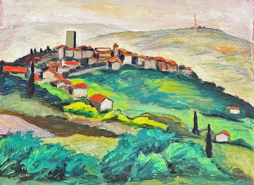 Paesaggio toscano olio - toscano”,
