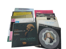 LOTTO 11 VINILI MUSICA CLASSICA TOSCANINI VIVALDI BACH MONTEVERDI