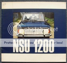Brochure vendita auto NSU 1200