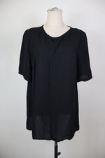 MARINA RINALDI DONNA MAGLIA BLUSA APERTA TG 21 WOMAN T-SHIRT CASUAL VINTAGE LOGO