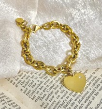 Bracciale Donna  In Acciaio Nickel tested CIONDOLO SIMILI SAGAPO Cuore