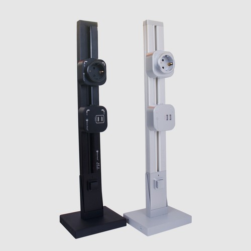 Floor stand for track rails