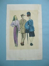 anni 1940 vecchia stampa MODA