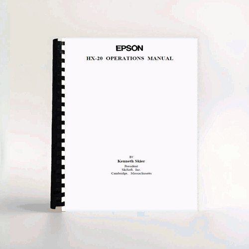 Epson hx20 manuale computer - manuale,