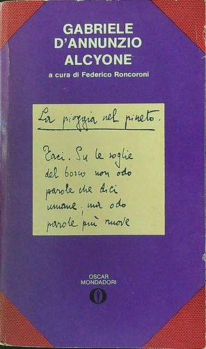Alcyone annunzio gabriele - alcyone, d'annunzio
