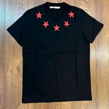 GIVENCHY T-shirt uomo vintage stelle vestibilità slim taglia S