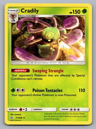 Cradily 236 rare cosmic - cradily, 11/236