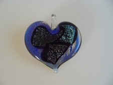 Pendente A Cuore In Vetro Originale Di Murano Gioielli Collana Nuovo