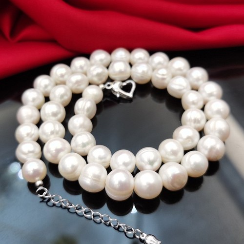 Collana perle vere 10 mm - collana, di
