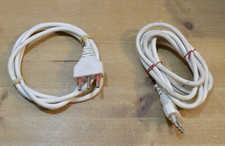 VECCHIO LOTTO CON 2 CAVI CON SPINA PRESSOFUSA DA 15 AMP. DA 1,5 m.  [TA77]