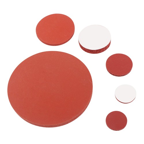 Dischi schiuma silicone - silicone, rosso