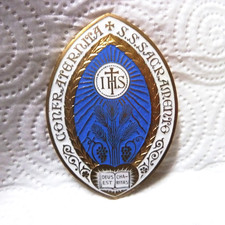 DISTINTIVO MEDAGLIA CONFRATERNITA SS. SACRAMENTO RELIGIOSA DEVOZIONALE