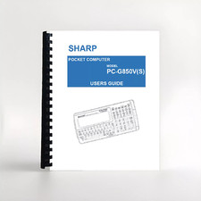 Manuale per calcolatrice SHARP PC-G850V(S) in INGLESE