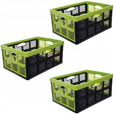 3x 32L Pieghevole Cestino