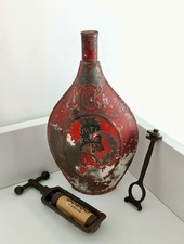 fiaschetta Contenitore polvere Da Sparo E Accessori Guerra Militare Antiquariato