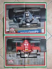 POSTER FERRARI 126 C4 RENE ARNOUX-ELIO DE ANGELIS LOTUS RENAULT 95T-GP DALLAS'84