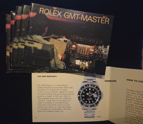Rolex gmt master - rolex, booklet