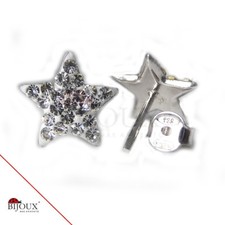 Orecchini Argento 925 Stella con Brillantini Donna/Ragazze