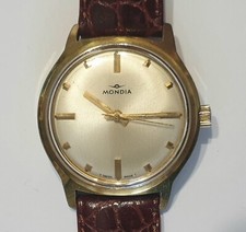 Orologio Mondia Vintage Carica Manuale Cal.1802 Placcato Oro Anni 70 