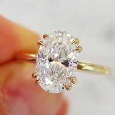 Anello 4,00 Ct Ovale Taglio