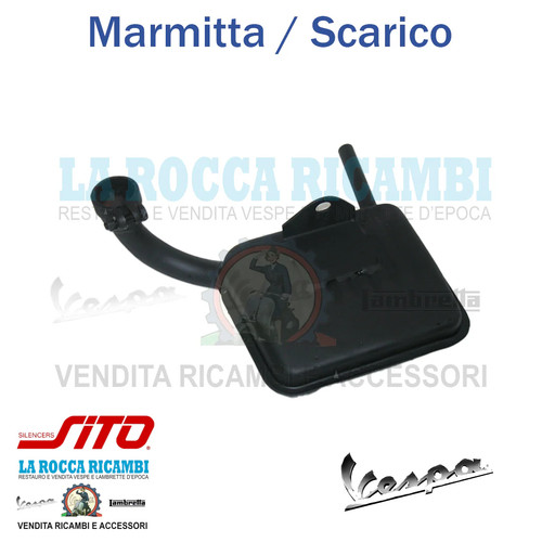 Marmitta scarico vespa gl - marmitta,