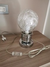 Coppia Lampada da Tavolo Lume da Comodino in Metallo.