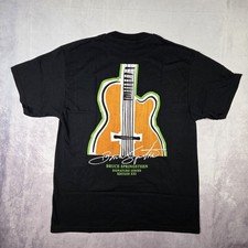Camicia Bruce Springsteen Adulto Grande Nera Hard Rock Cafe Firmata Chitarra Nuova