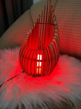 Lampada da notte LED in legno