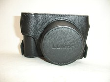 Custodia in pelle premium ufficiale Panasonic DMW-CLX100 nera per LUMIX DMC-LX100