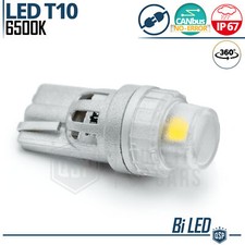 1 Lampadina LED T10 W5W CANbus no Errori Luce Bianco GHIACCIO 6500K PLUG & PLAY
