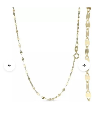 Collana maglia specchietto oro