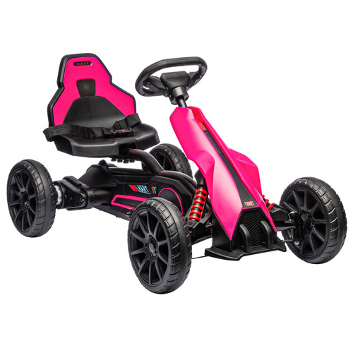 Kart elettrico rosa 12v - go,