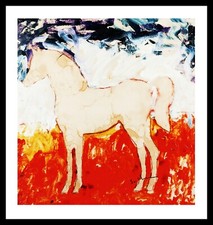 MARIO SCHIFANO-  SERIGRAFIA   cm. 90 X 85 CAVALLO